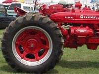 Farmall Electrall with baler