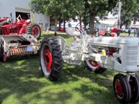 White Demonstrator Farmall C and baler