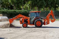 Kubota L6060 tractor with loader and backhoe