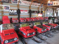 Massey Ferguson Ski-Whiz snowmobiles.