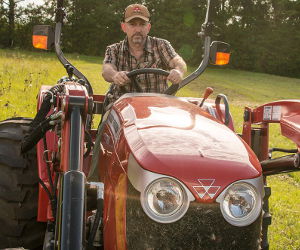 Massey Ferguson 2700E utility tractor.