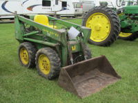 Vintage John Deere 70 skid steer loader.