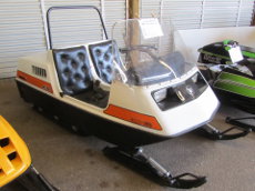 1973 Ski Doo Elite two-seat snowmobile.
