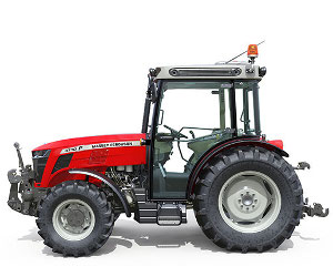 Massey Ferguson 3710F orchard tractor.