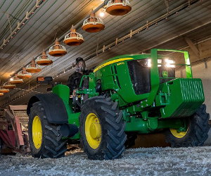 John Deere 5090EL low-profile tractor.