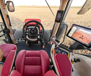 Case IH Magnum tractor cab with AFS Connect.