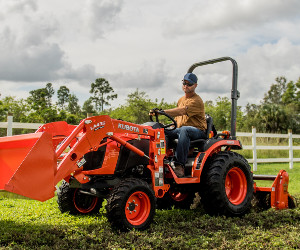 Kubota B2401 compact utility tractor.