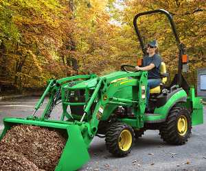 John Deere self-leveling loader.