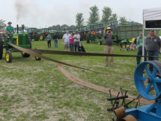 John Deere 720 diesel on a dynamometer.
