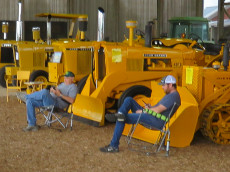 John Deere industrial tractors.