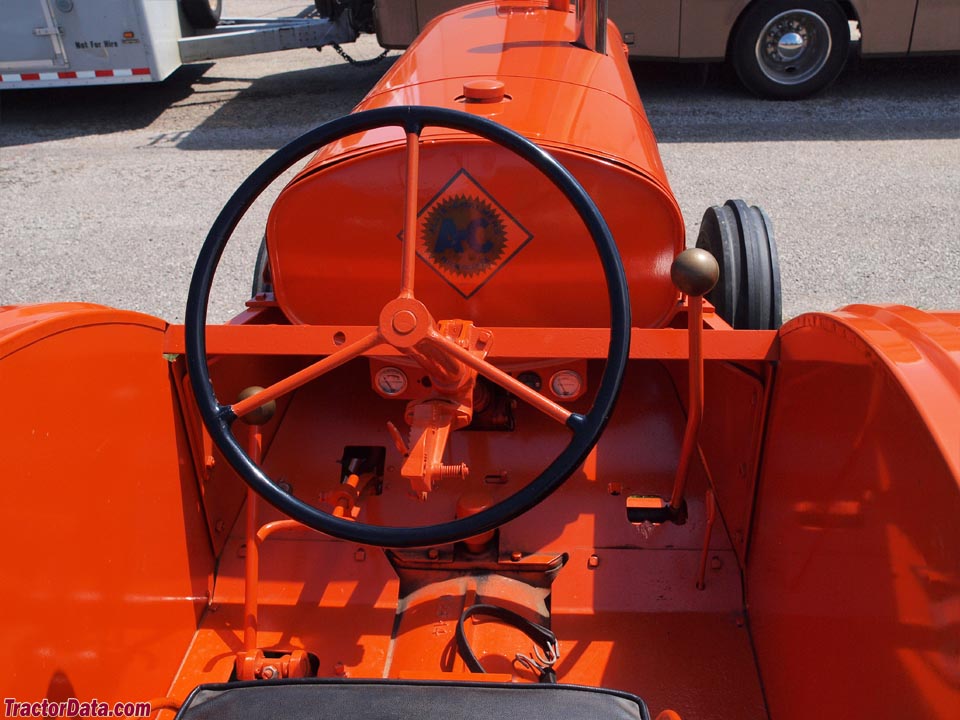 Allis-Chalmers model A operator station and controls.