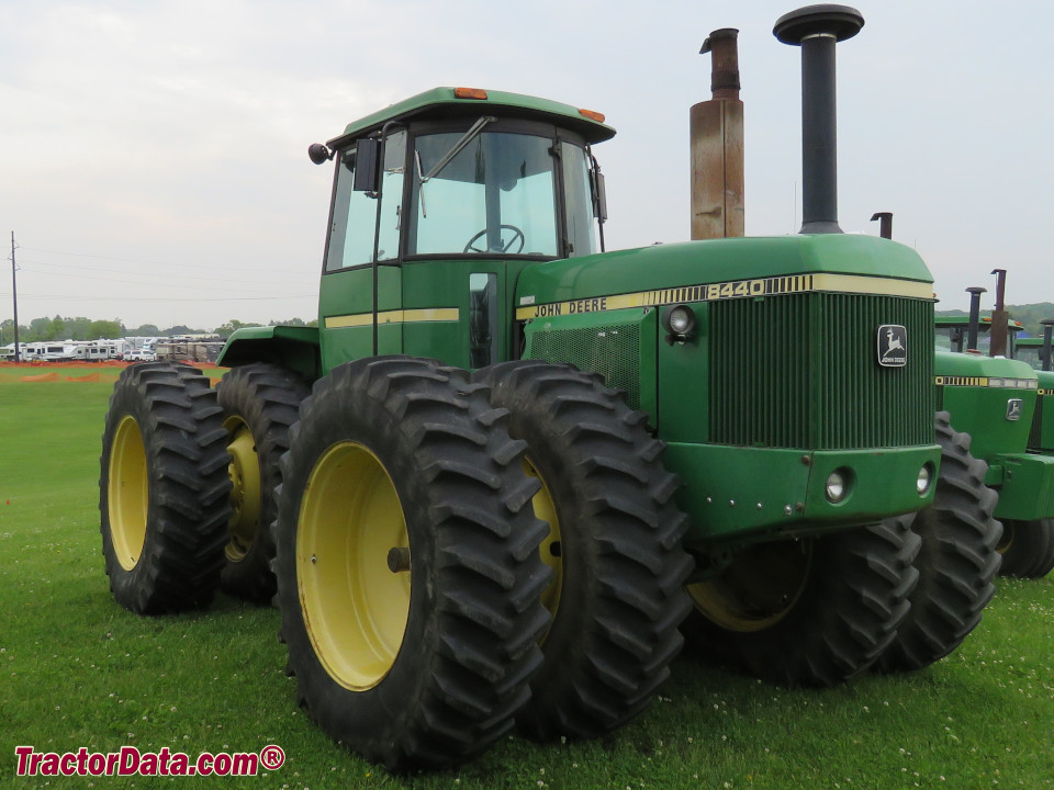 John Deere 8440 four-wheel drive tractor.
