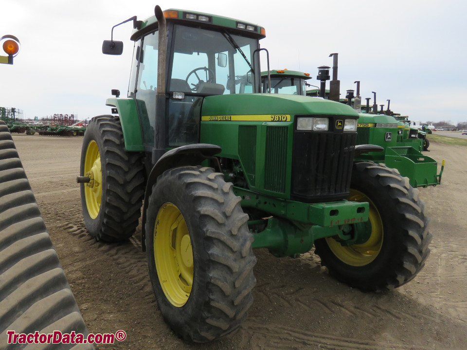 North American John Deere 7810 row-crop tractor.