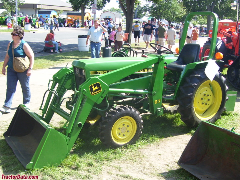 John Deere 750 with model 67 front-end loader.