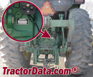 John Deere 4650 serial number location