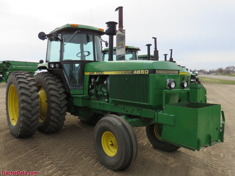 Two-wheel drive John Deere 4650.