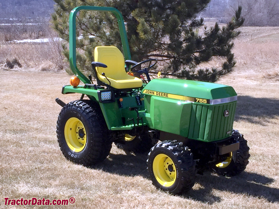 John Deere 755 compact utility tractor, right side.