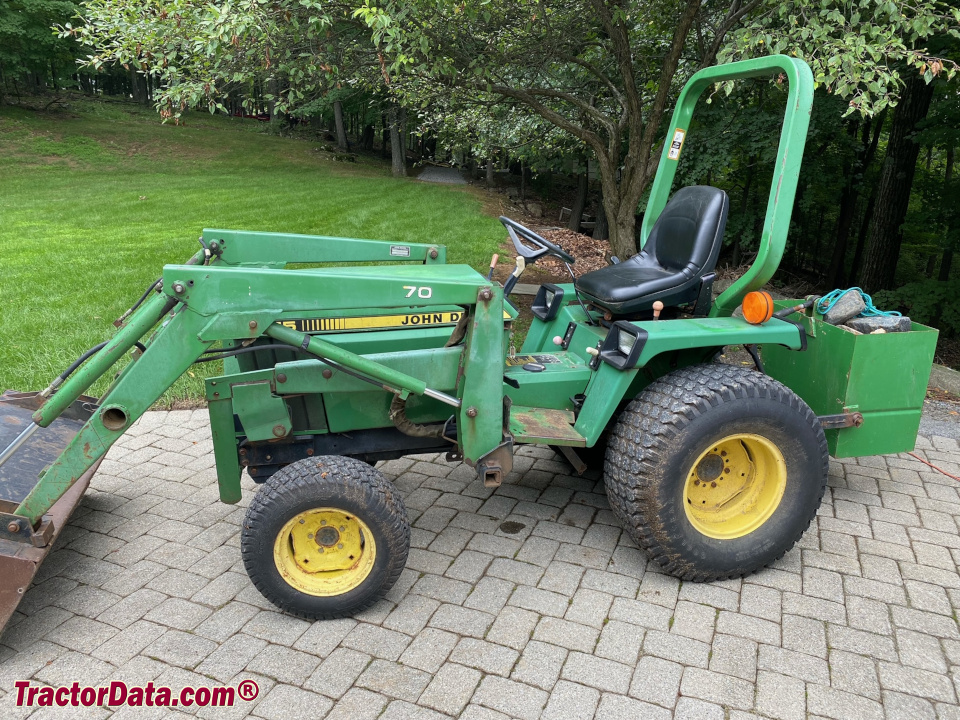 John Deere 755 with model 70 front-end loader.