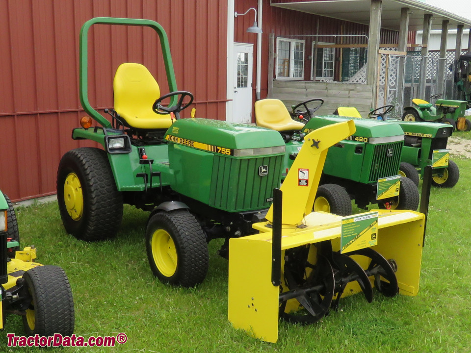 John Deere 755 with 2790 47-inch front snowblower.