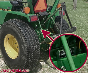 John Deere 670 serial number location