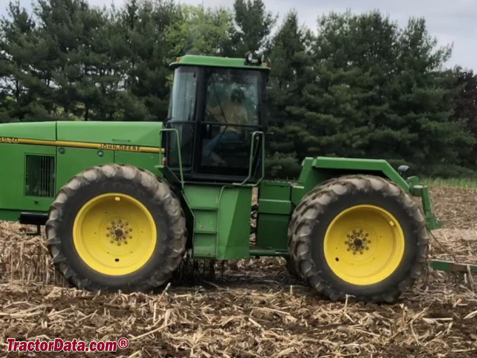 John Deere 8570 four-wheel drive tractor.