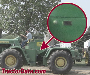 John Deere 8020 serial number location