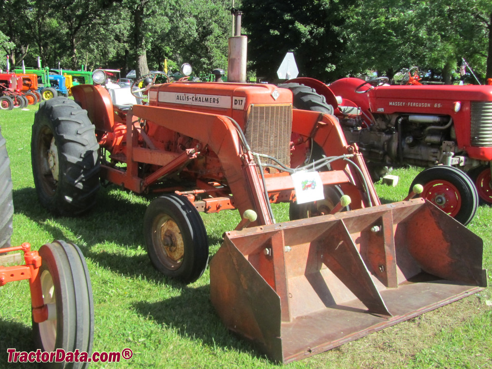 Allis-Chalmers D17 Series III with front-end loader.