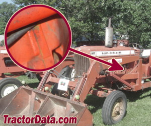 Allis Chalmers D17 serial number location