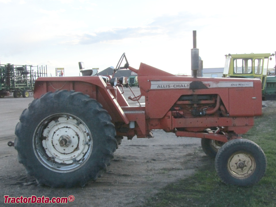 Allis-Chalmers One-Ninety row-crop tractor.