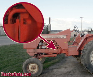 Allis Chalmers 190 serial number location