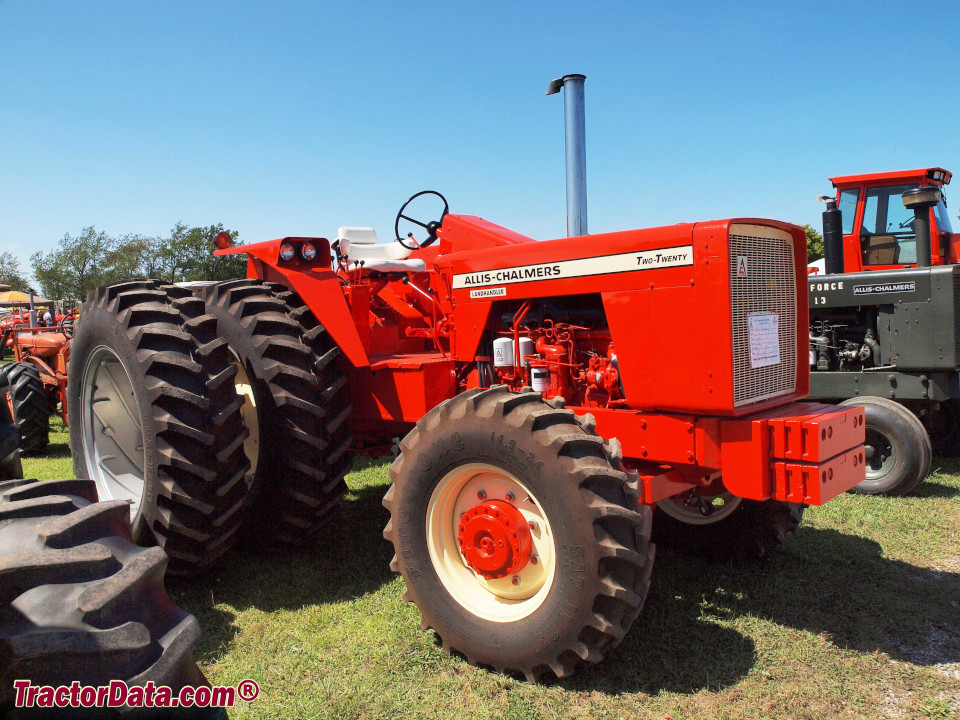 Four-wheel drive Allis Chalmers Landhandler Two-Twenty row-crop tractor, right side.