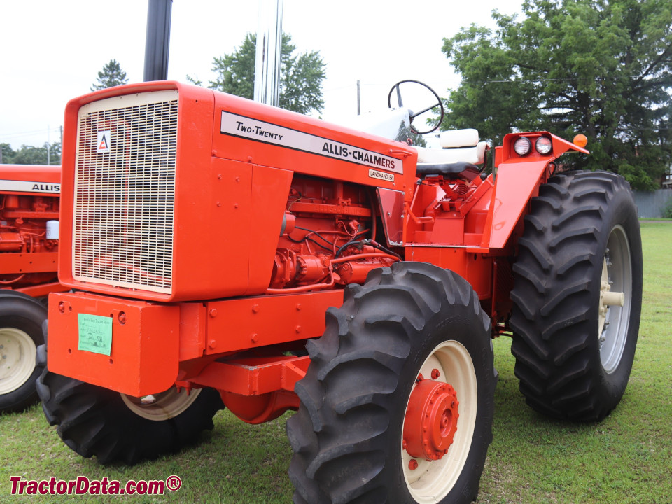 Four-wheel drive Allis Chalmers Landhandler Two-Twenty row-crop tractor, left side.