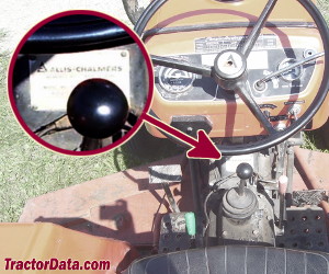 Allis Chalmers 5030 serial number location