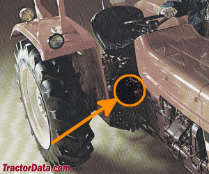 Allis Chalmers 5040 serial number location