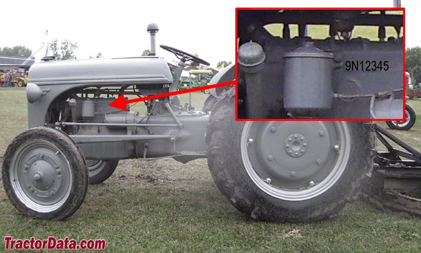 8N ford tractor serial number location #3