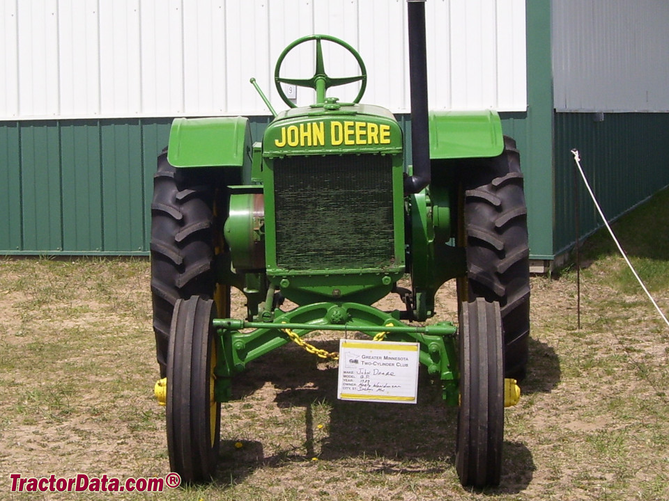 John Deere GP tractor.