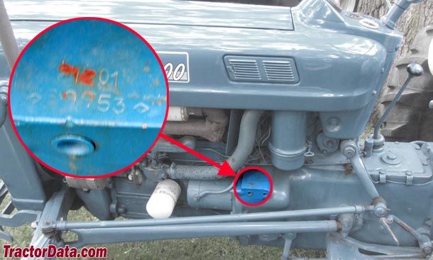 Ford tractor serial number location #10