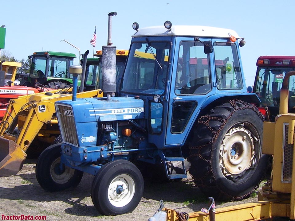 North American Ford 6600 with cab, left side.