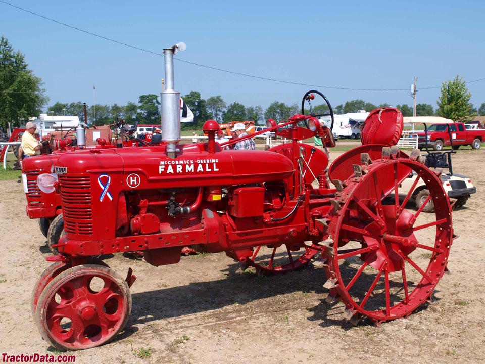 Farmall H on steel, left side.