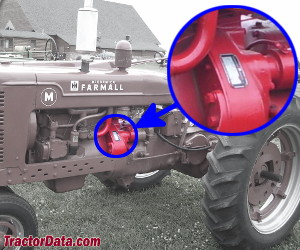 Farmall M serial number location