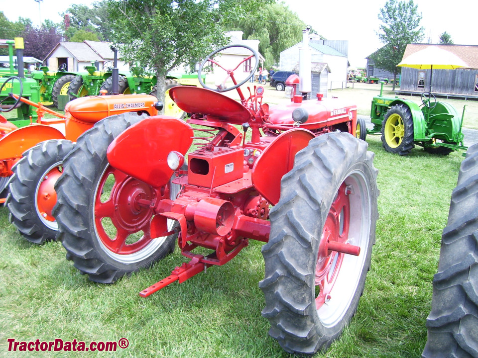 1951 International Farmall Super C with tricycle front end.