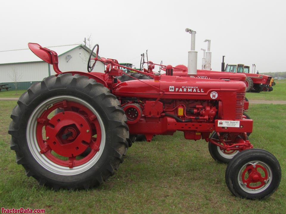 Farmall Super H with wide front end.