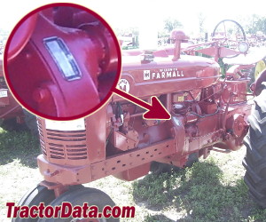 Farmall Super M serial number location