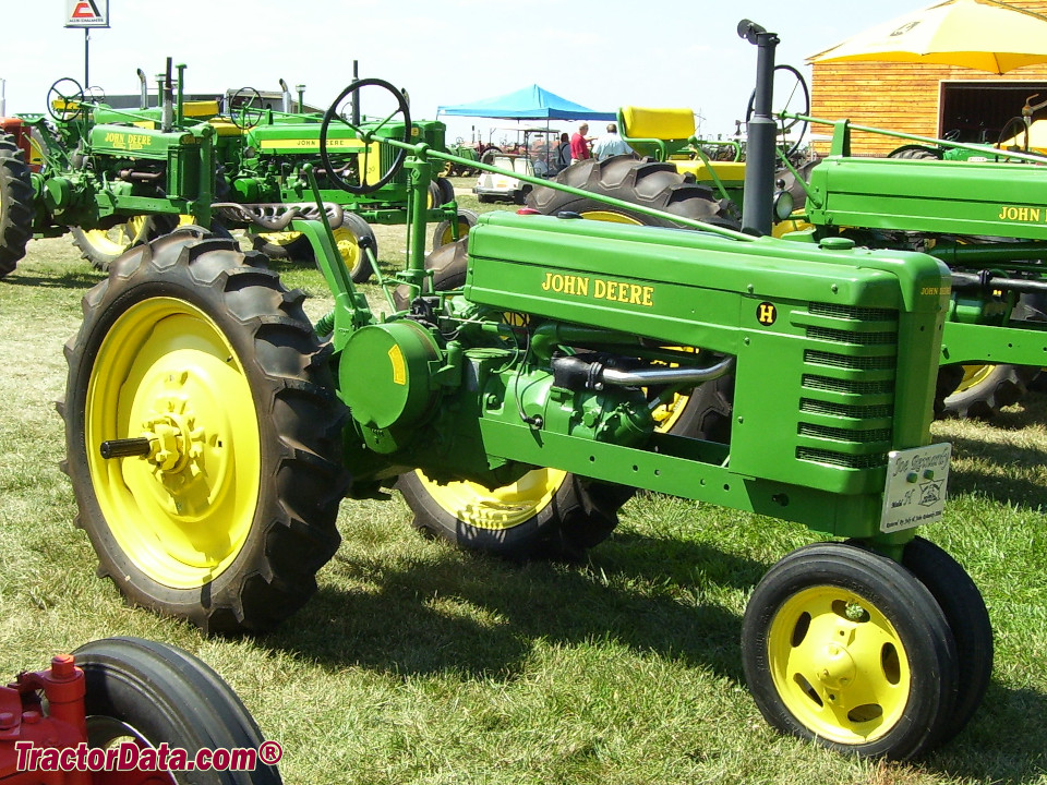 John Deere model H tractor.