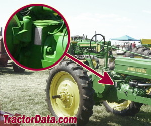 John Deere H serial number location