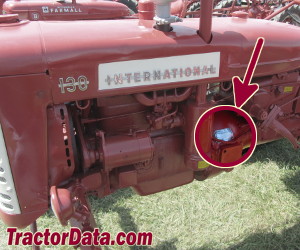 International Harvester 130 serial number location