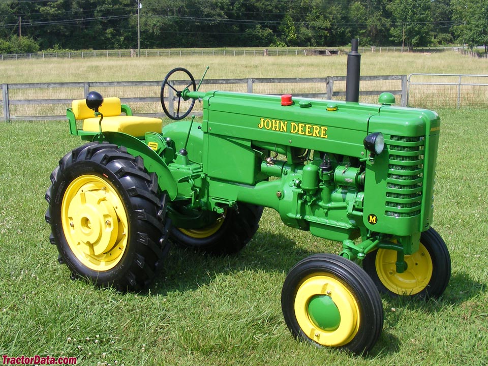 John Deere model M with all-fuel engine.