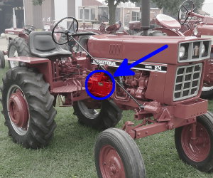 International Harvester 274 serial number location