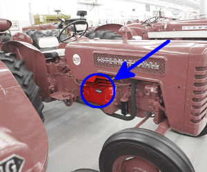 International Harvester B-275 serial number location