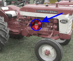 International Harvester 340 serial number location